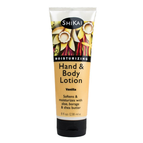 Shikai All Natural Hand And Body Lotion, Vanilla, 8 Oz